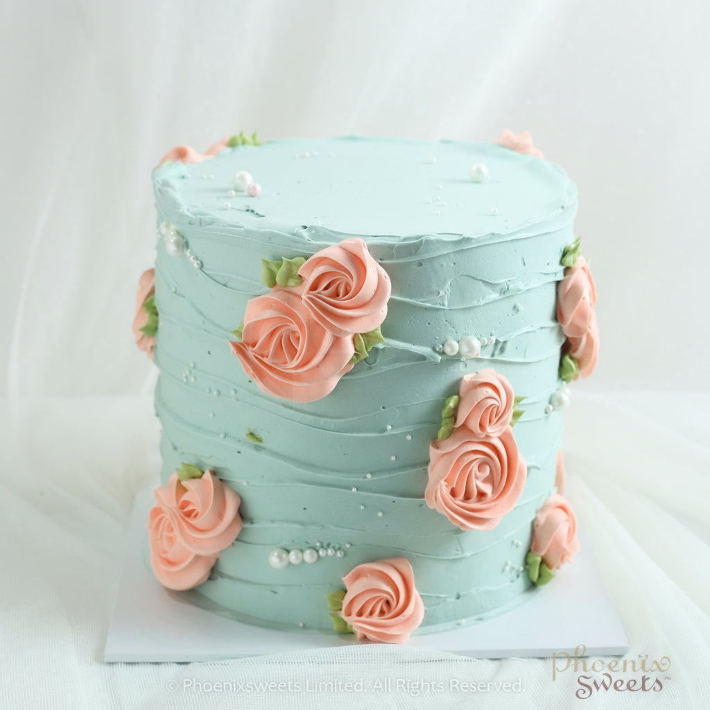 牛油忌廉蛋糕 - Flower Garden Cake