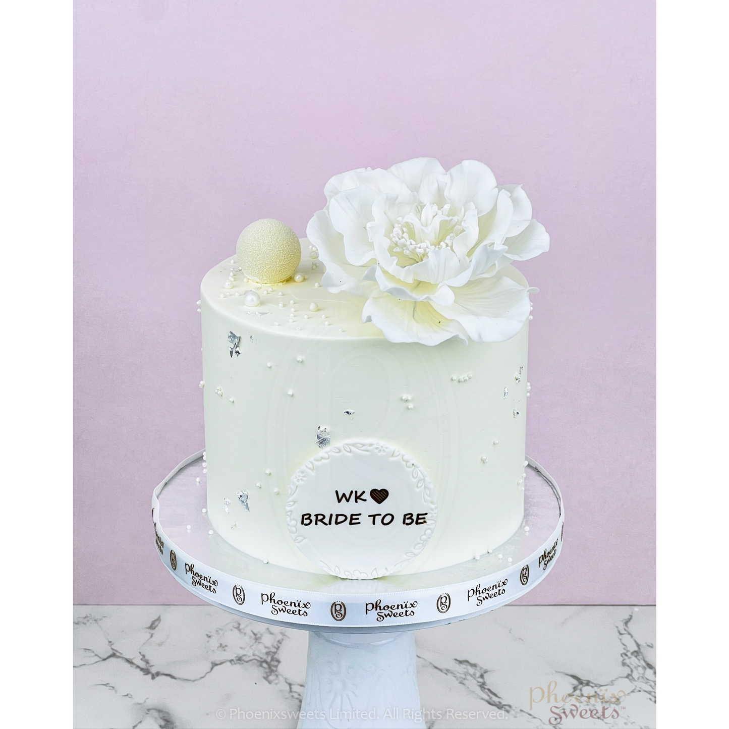 Mini Butter Cream Cake - Peony with Pearl