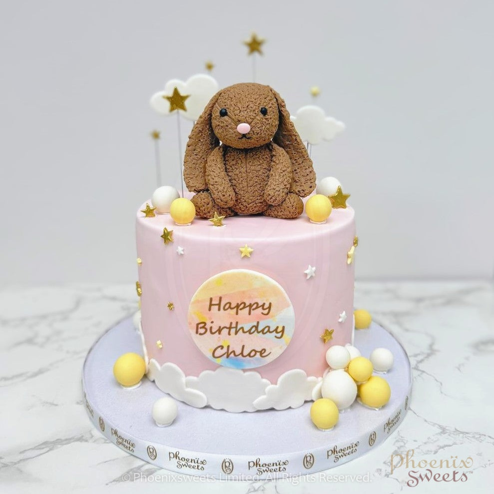 Butter Cream Cake - Precious Bunny Cake (2 tiers)