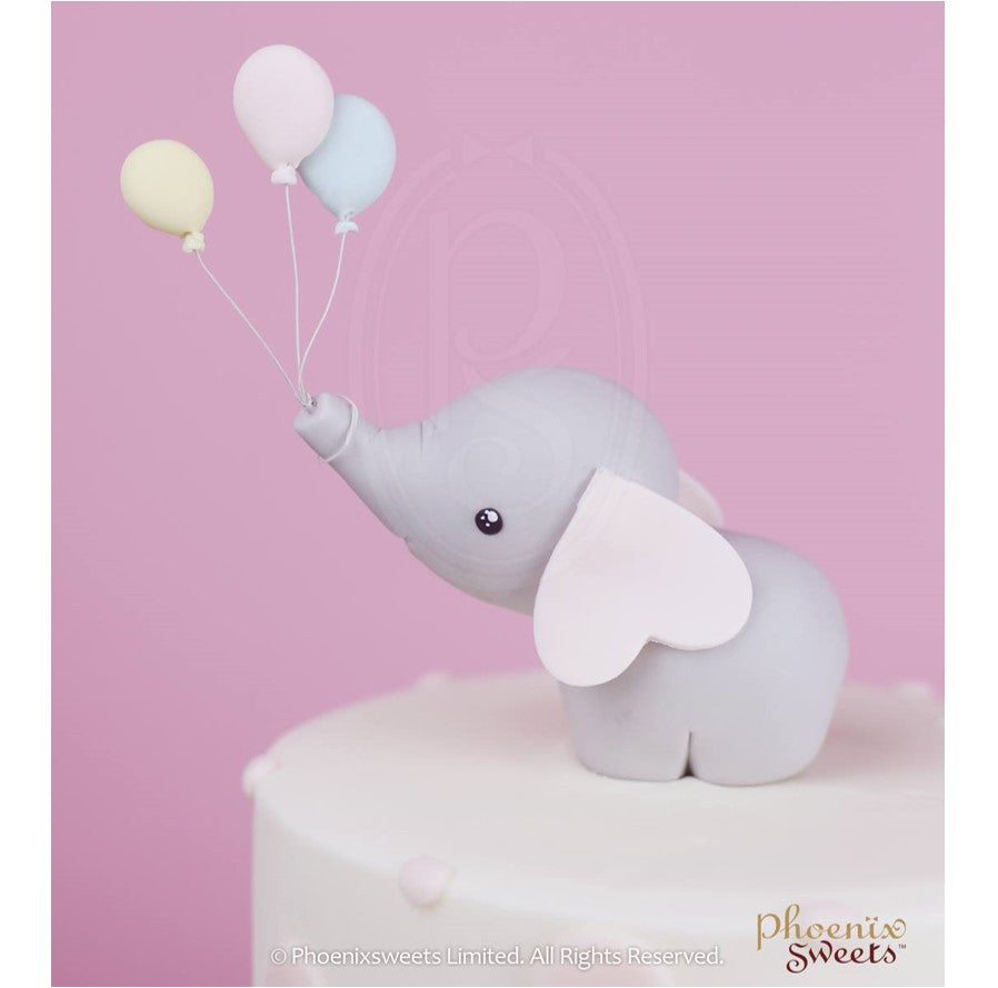 Phoenix Sweets - Sophie the Elephant Birthday Cake 翻糖小象生日蛋糕