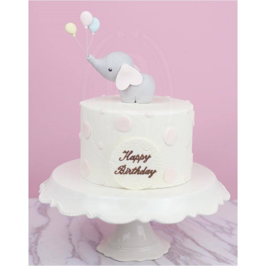 Phoenix Sweets - Sophie the Elephant Birthday Cake 翻糖小象生日蛋糕