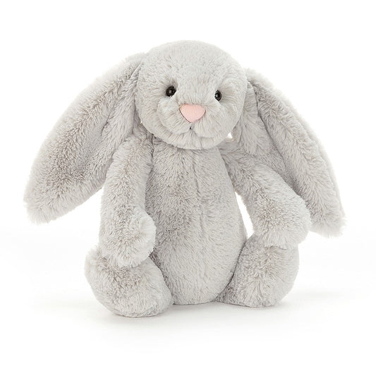 Jellycat Soft Toy - Bashful Silver Bunny Small (18cm tall)