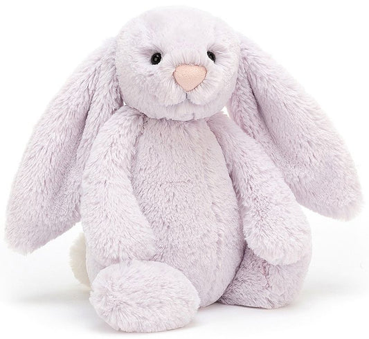 Jellycat Soft Toy - Bashful Lavender Bunny (31cm tall)