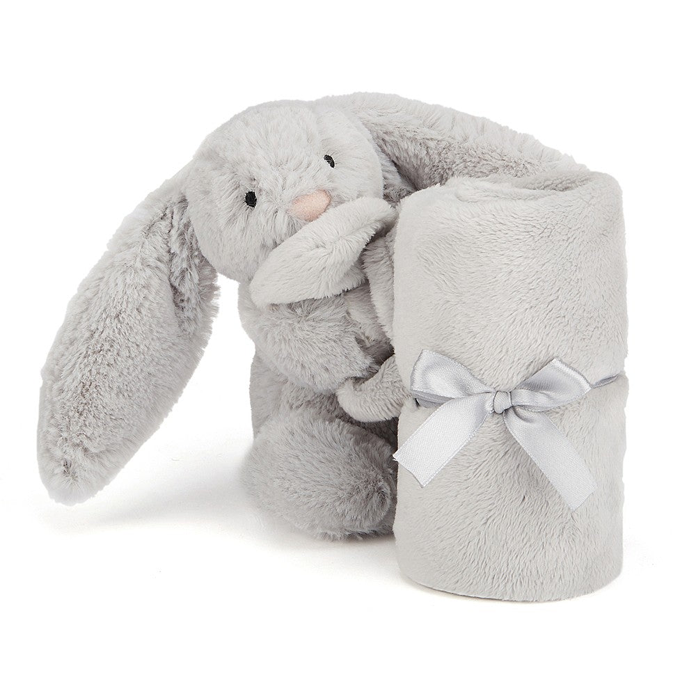 Jellycat Soft Toy - Bashful Silver Bunny Soother