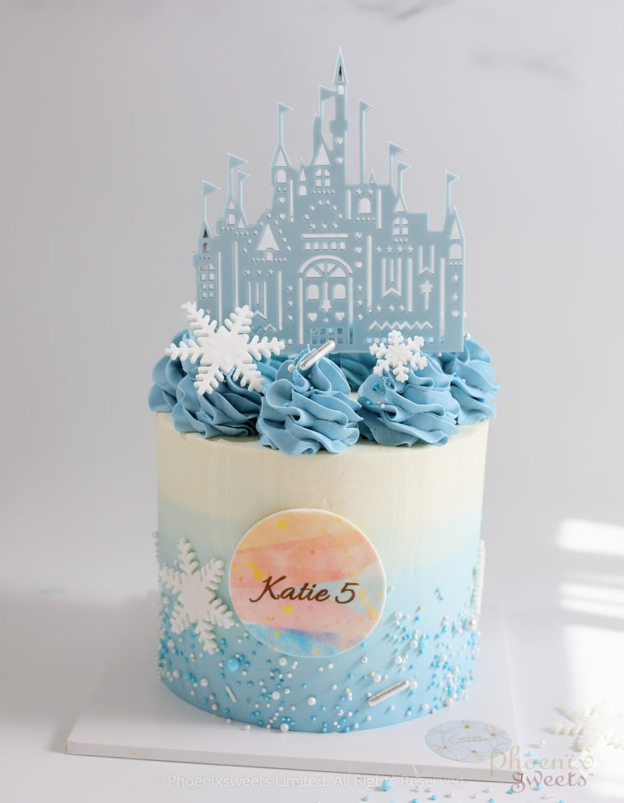 Butter Cream Cake - Princess Theme Cake - Frozen