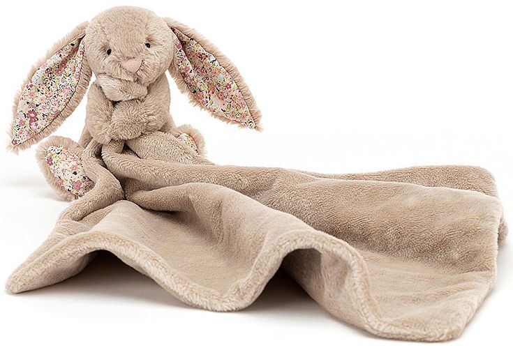 Jellycat Soft Toy - Blossom Bea Beige Bunny Soother (17cm Tall)