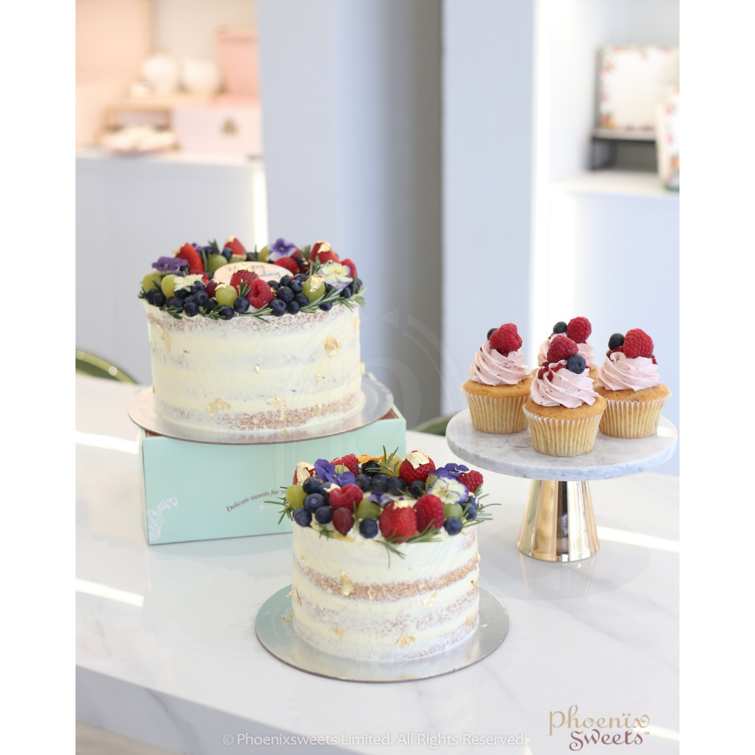 Butter Cream Cake - Tutti Fruiti Cake (2 tiers)