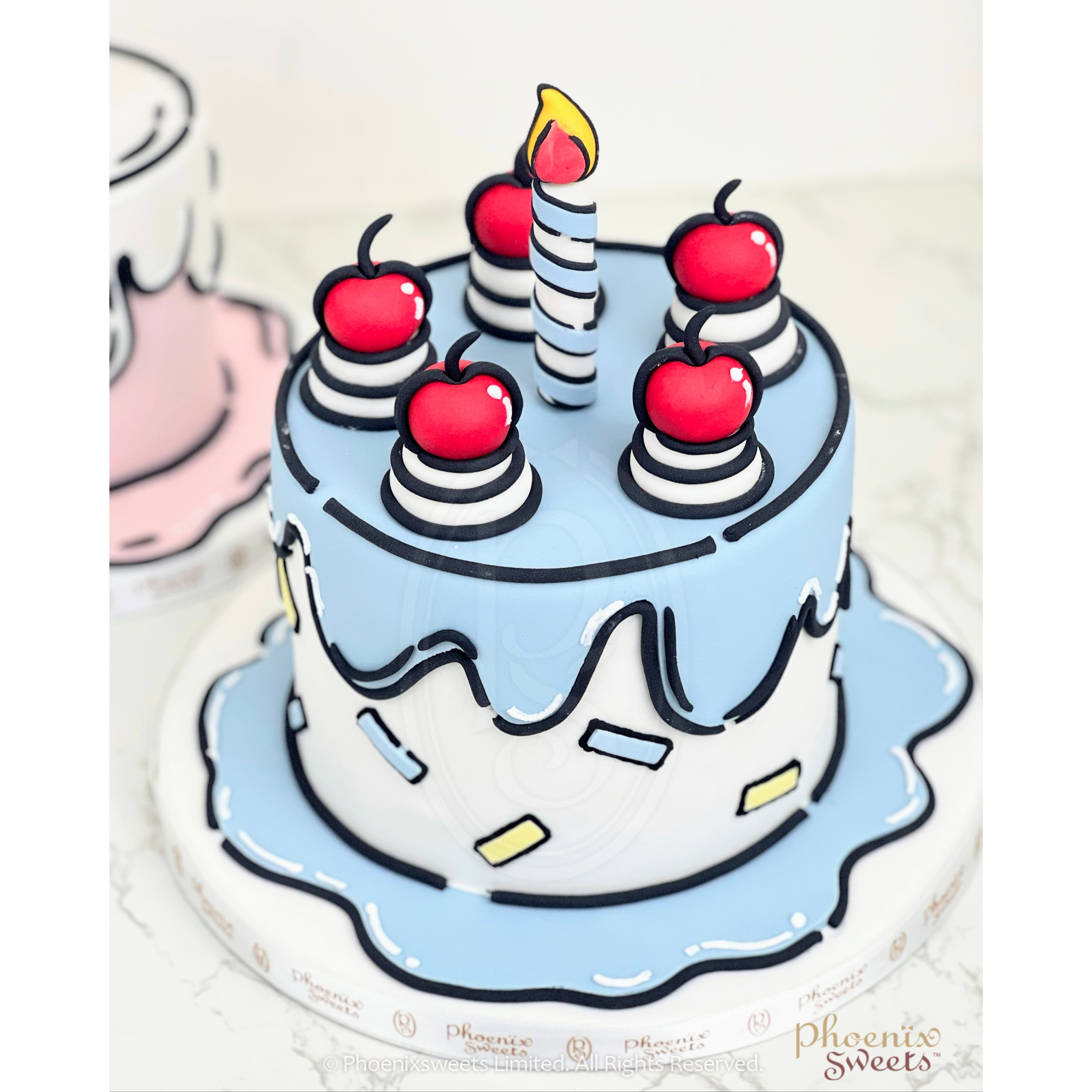 Comic Cake 2D cake - Dough and Cream