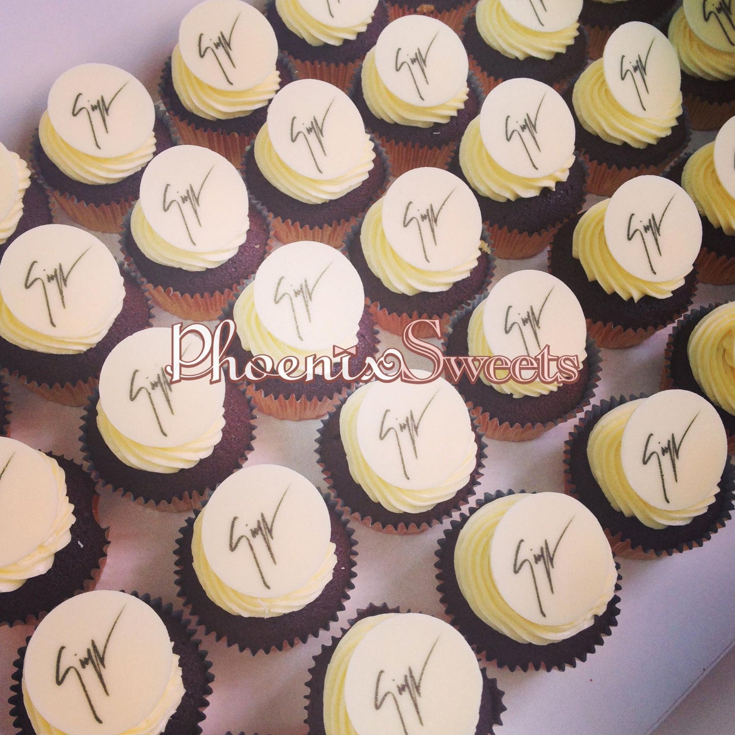 Phoenix Sweets - Sugar Print Logo Cupcake for Corporate Events