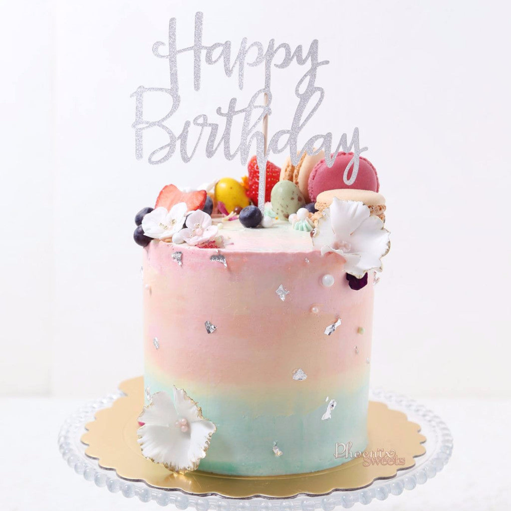 Cotton Candy Birthday Cake for Kid's Birthday and Baby Shower 立體 生日蛋糕 3D Cake 