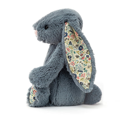 Jellycat Soft Toy - Blossom Dusky Blue Bunny Medium (31cm tall)