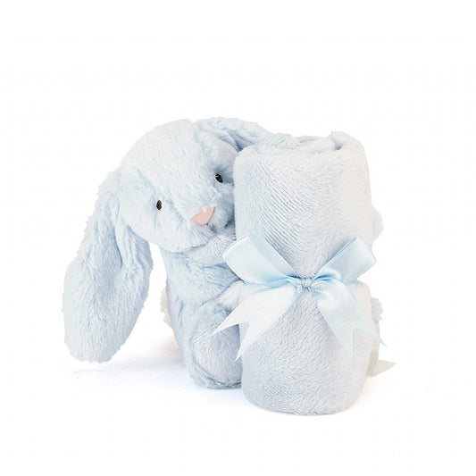 Jellycat Soft Toy - Bashful Blue Bunny Soother (17cm Tall)