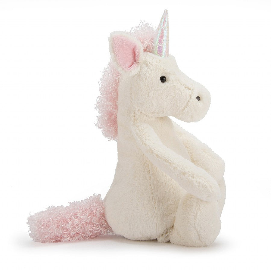 Jellycat Soft Toy - Bashful Unicorn Small (18cm tall)
