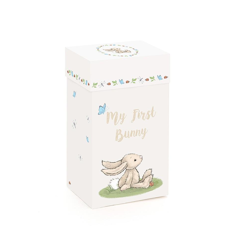 Jellycat Soft Toy - My First Bunny Gift Box (14cm tall)