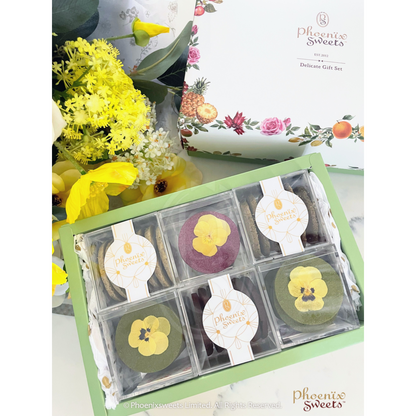 Cookie Gift Box (Selected Homemade Cookie (Plastic Box Pack) / Japanese Dried Flower)